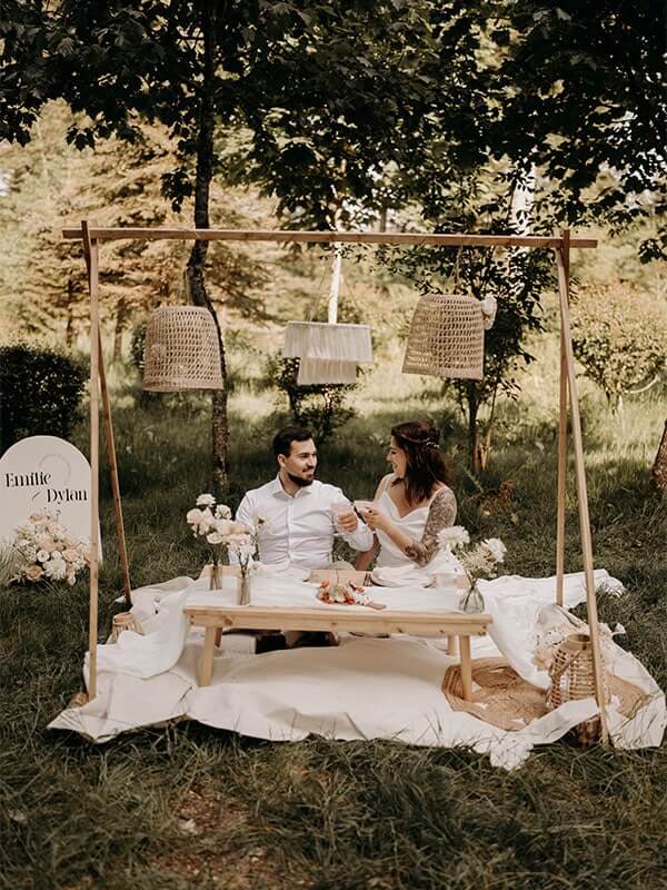 Pique-nique mariage ou brunch de mariage - Claudiadsphotography